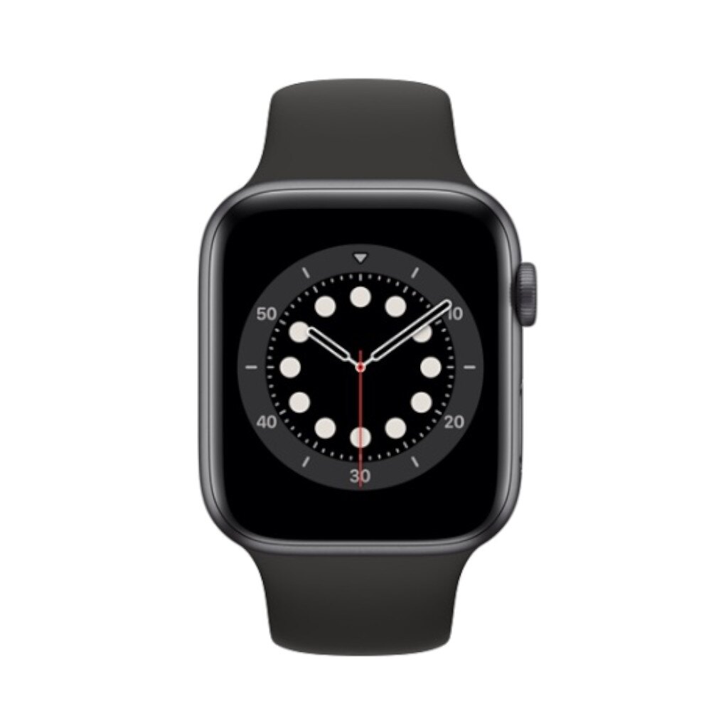 Apple Watch Series 6 GPS+LTE版 44mm 太空灰鋁金屬錶殼配黑色運動錶帶 (MG2E3TA/A)