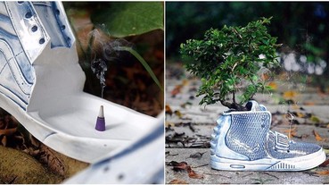 球鞋藝術再升級！YEEZY 造型的陶瓷盆栽你肯定沒見過