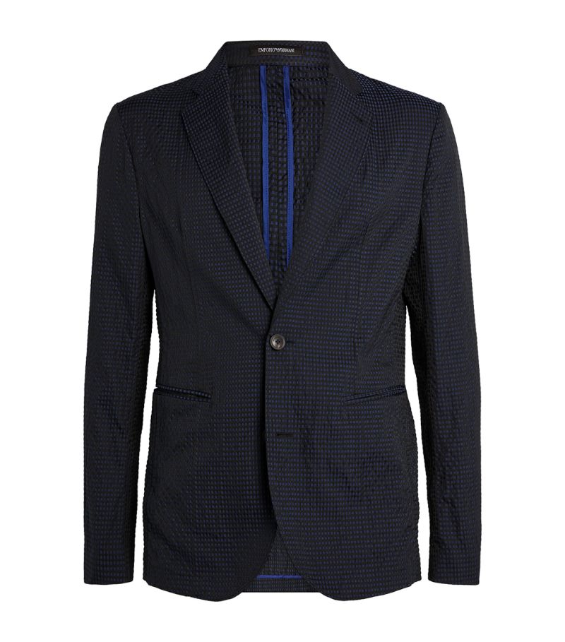 Elevate your spirit even if you have no events planned for the near future with this textured Armani