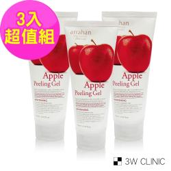 韓國3W CLINIC 蘋果溫和潔淨角質凝膠180mlX3入超值組