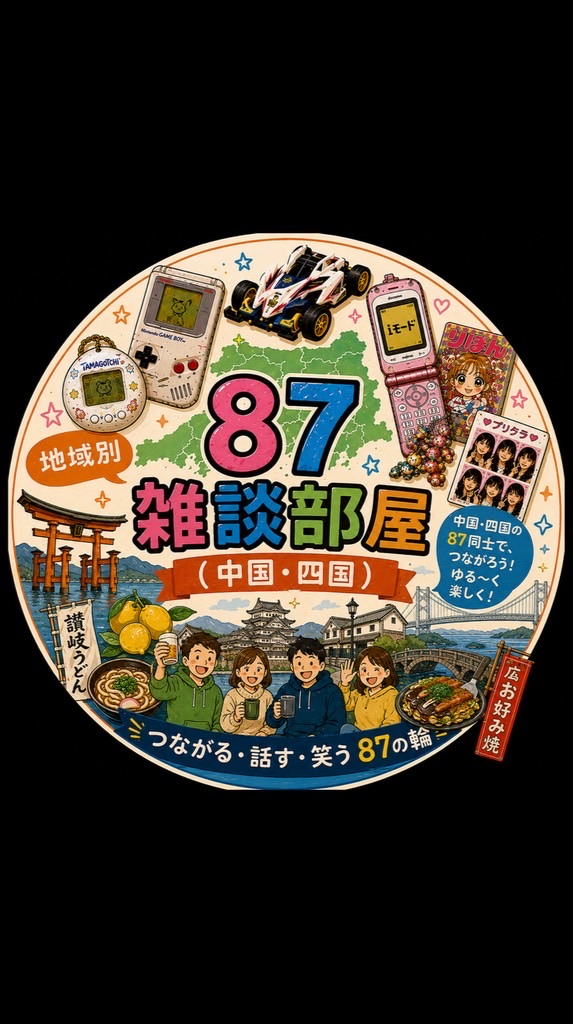 87地域別雑談部屋🏠【中国・四国】