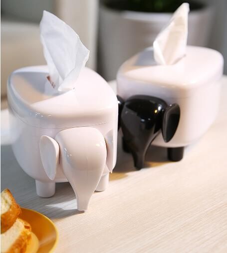 紙巾盒抽紙盒家用桌面餐巾紙盒創意北歐臥室簡約可愛大象ins 晴天時尚館