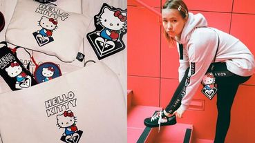 HELLO KITTY控看過來！ROXY X HELLO KITTY全新聯名商品可愛棉T、側背包、零錢包保證萌翻你的心