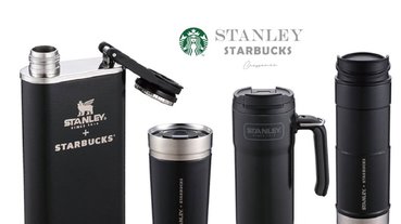 Stanley＋STARBUCKS最後一波聯名！經典黑、質感灰，還有台灣限定紅色酒罐造型，11/16開始販售！