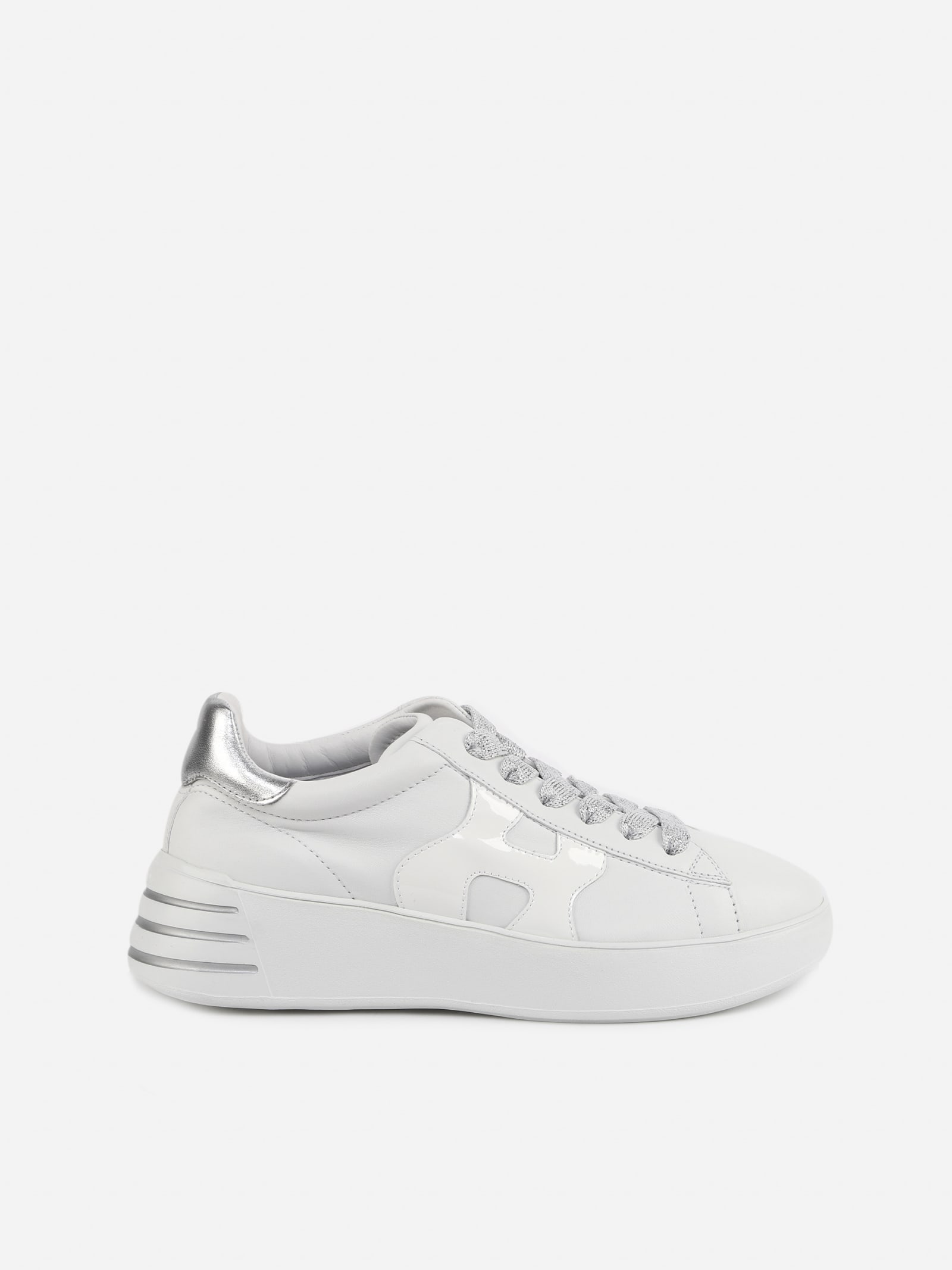 Hogan Hogan Rebel Sneakers With Metallic Leather Details