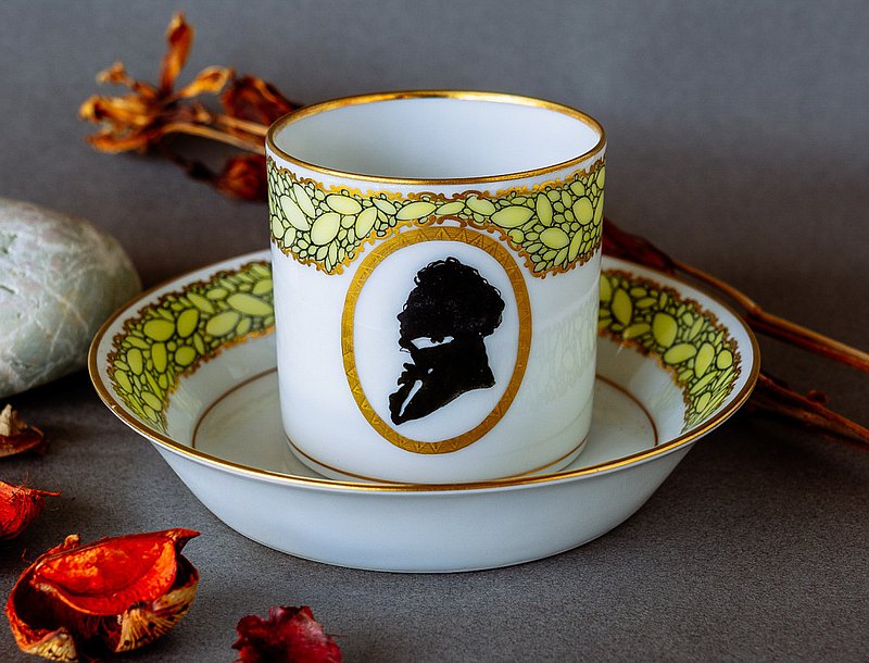 音樂家舒伯特紀念咖啡杯 - 西洋古董