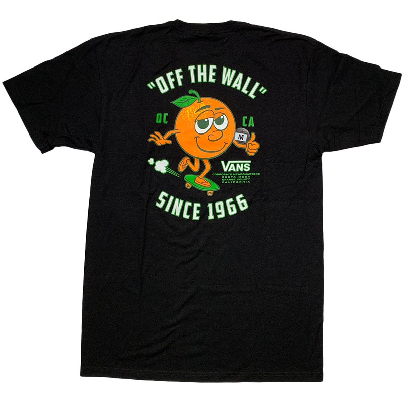 VANS - VN0A4S6JBLK 美版 FRUIT SKATE TEE 短T (黑色) 化學原宿