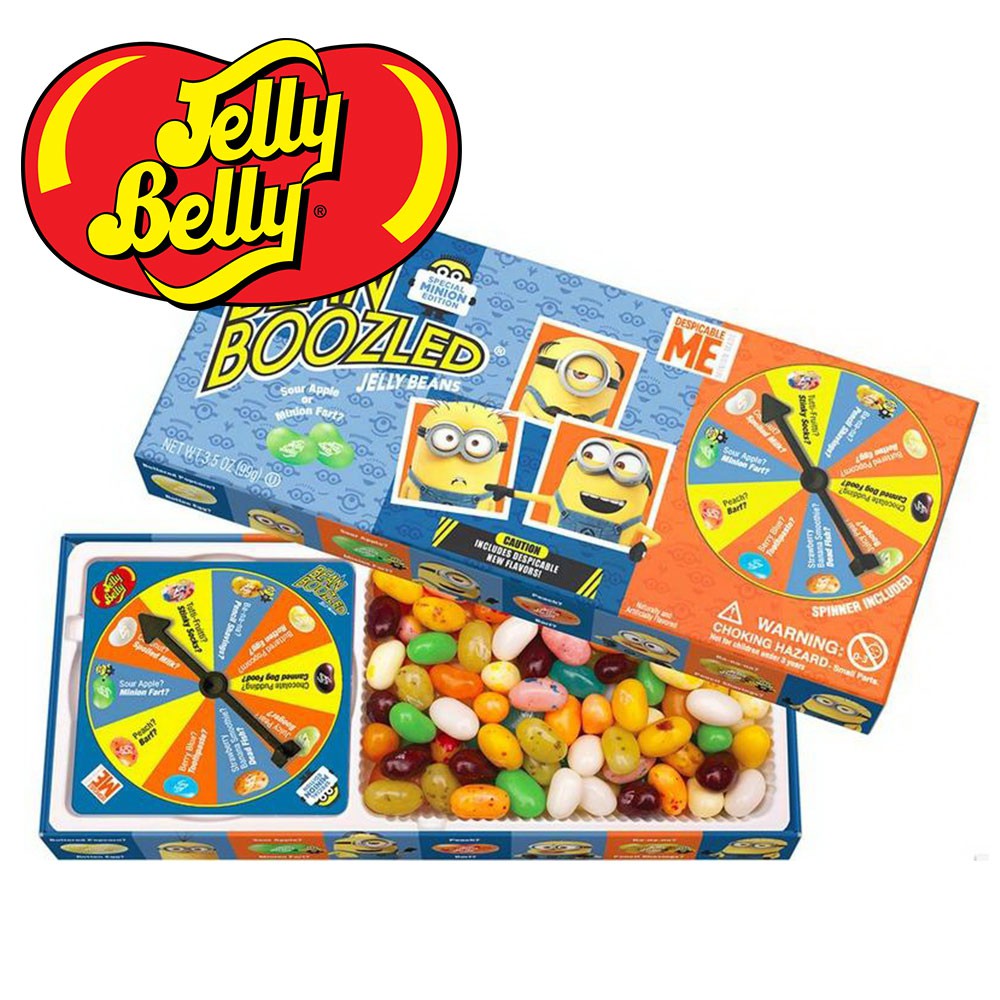 【Jelly Belly】吉力貝小小兵魔豆怪味雷根糖禮盒轉盤組(99g/盒)