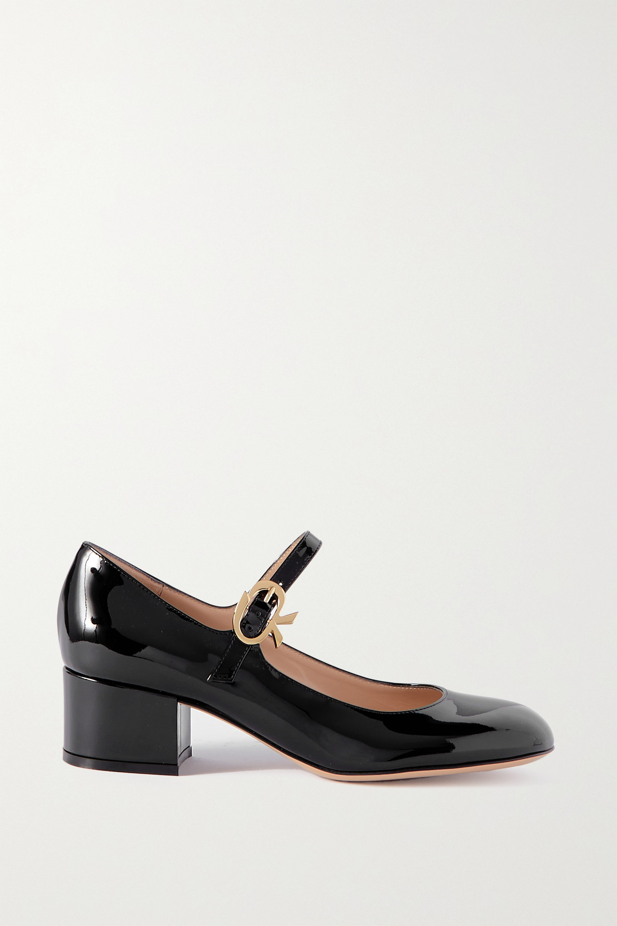 Gianvito Rossi - 45 Patent-leather Mary Jane Pumps - Black - IT40.5