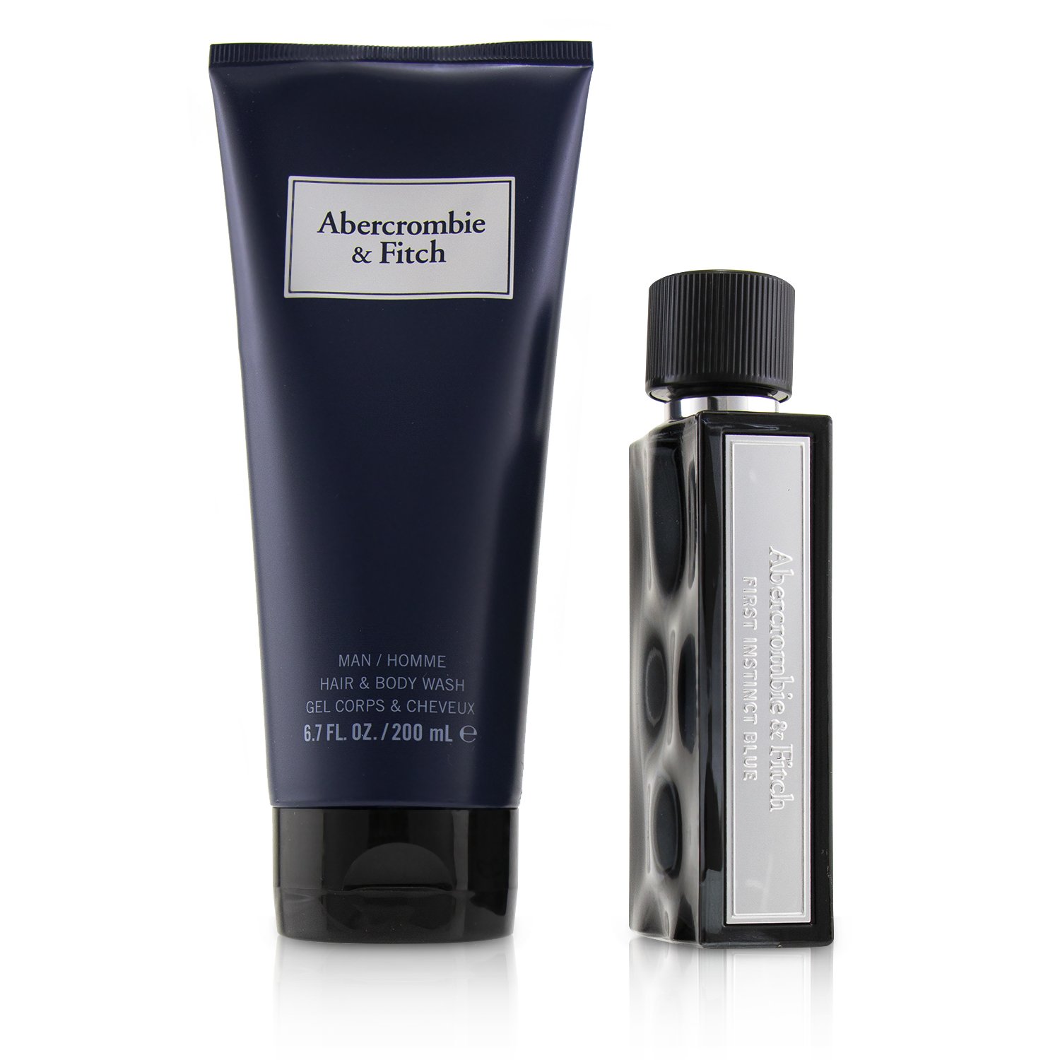 Abercrombie & Fitch A&F First Instinct Blue湛藍男香組合:淡香水 50ml+洗髮沐浴露 200ml 2pcs