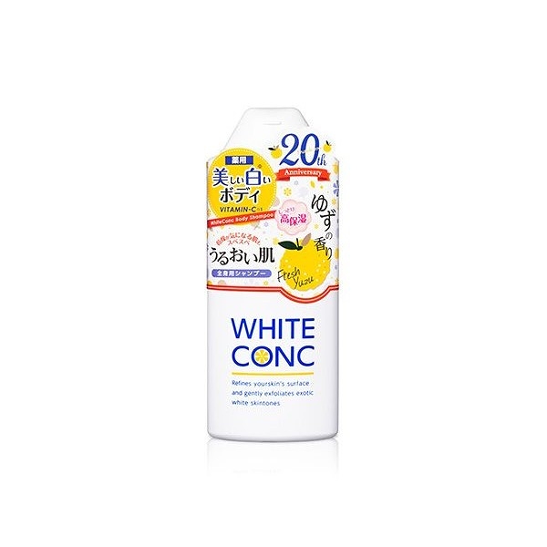 日本 WHITE CONC 美白身體沐浴露(日本黃金柚香-保濕升級版)360ml【小三美日】
