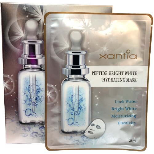 XANTIA 桑緹亞 胜肽亮白保濕面膜 緊顏提拉面膜 (28mlx5入)x1盒