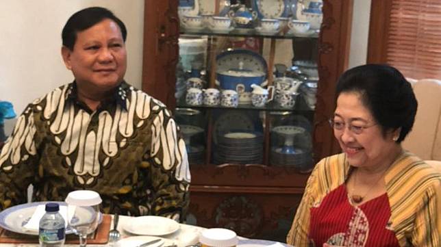 Prabowo Subianto dan Megawati bertemu. (istimewa)