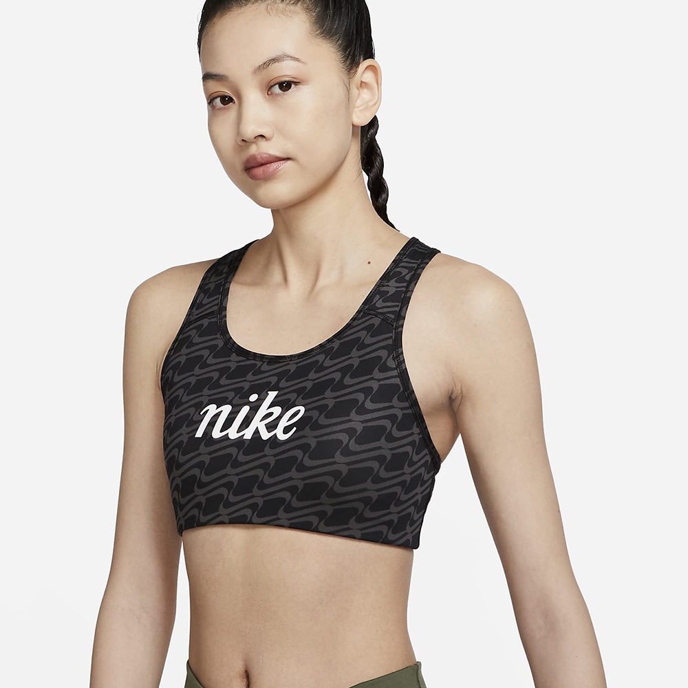 NIKE AS W NK DF SWSH IC AOP GX BRA 女 運動內衣 黑色