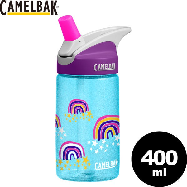 [現貨]CamelBak 美國 400ml 兒童吸管運動水瓶《星星彩虹》/兒童水壺/咬嘴水瓶/CB1274413040