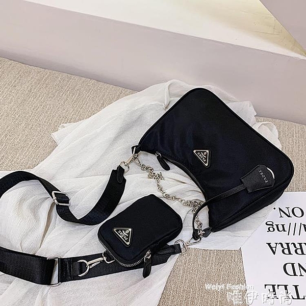 子母包 尼龍包三合一女2020韓版新款牛津布洋氣百搭單肩包子母腋下 唯伊時尚