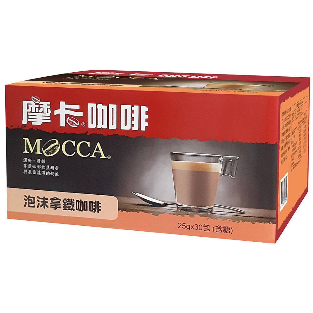 奶泡是拿鐵不能缺少的重要元素,因此。MOCCA特製出此款泡沫拿鐵來完整重現咖啡廳現泡的拿鐵,表面浮著奶泡,喝下後充滿豐富的奶味,並且使用更高等級具有焦糖香氣的咖啡,整體無酸感且濃厚、飽滿。 品名:摩卡