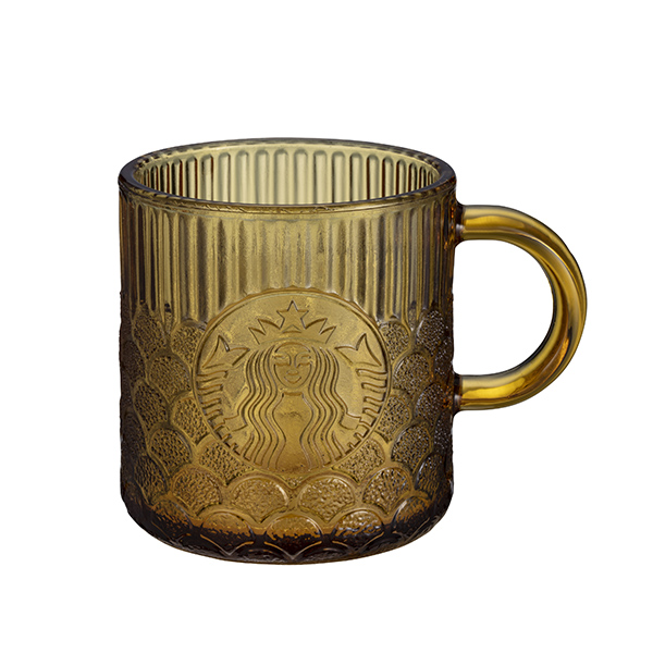 點數15%★星巴克滿額–星巴克Demi琥珀女神鱗片玻璃杯 【康是美】