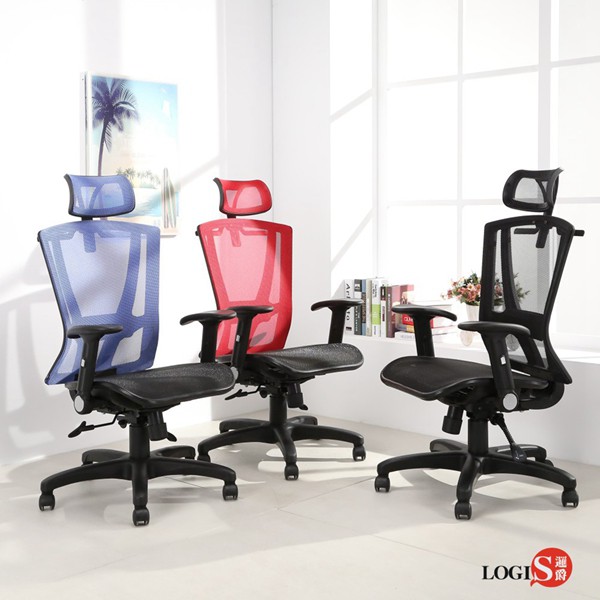 ◆多色可選空間搭配性高，設計師時尚辦公座椅，使用更舒適，學生、外宿或上班族都適用，讓您的居家及辦公氣氛更活潑喔◆氣壓棒可調整座椅高低，下壓桿子即可調高低。◆椅背可後仰固定，高背款單獨頭枕加後腰撐完整支