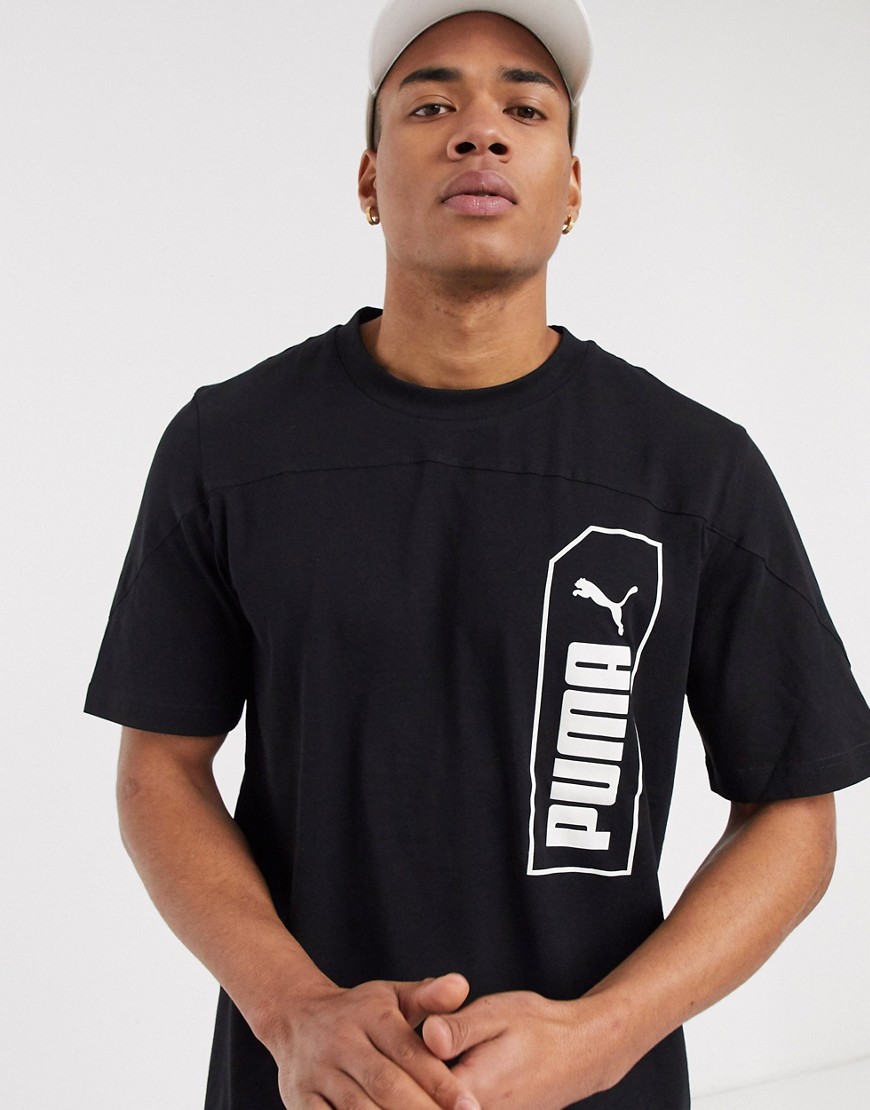 T-shirt by PUMA For your everyday thing Crew neck Short sleeves Branded design Regular fit True to s