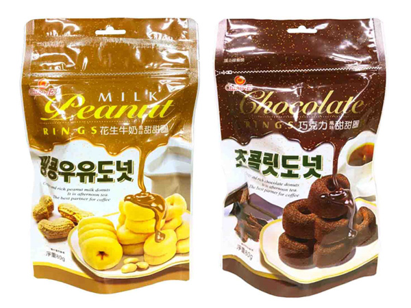 Chiao-E 巧益~花生牛奶／巧克力風味甜甜圈(80g) 款式可選【D153277】
