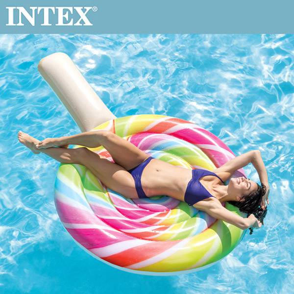 【INTEX】棒棒糖女孩浮排(208x135cm)(58753)