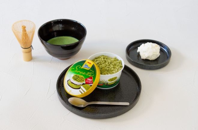 まるで抹茶ケーキなビジュアル エッセル スーパーカップsweet S 宇治抹茶ティラミス