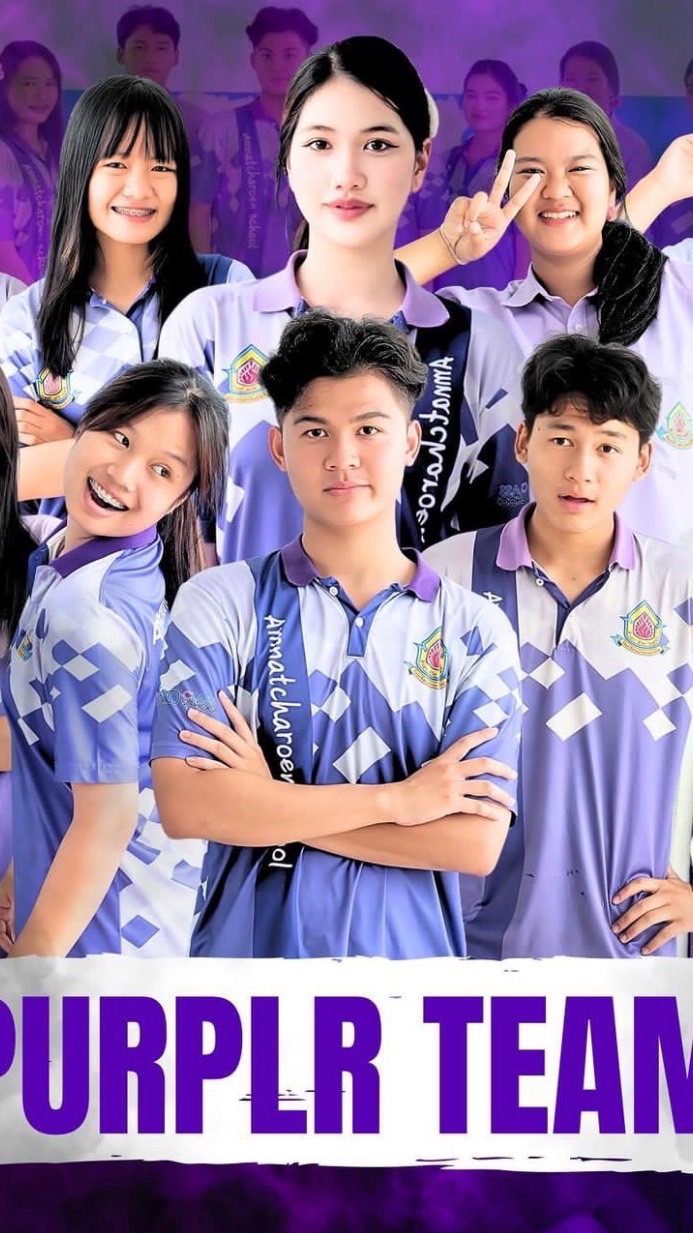 “คณะสีม่วง”โรงเรียนอำนาจเจริญ💜🏳️‍🌈