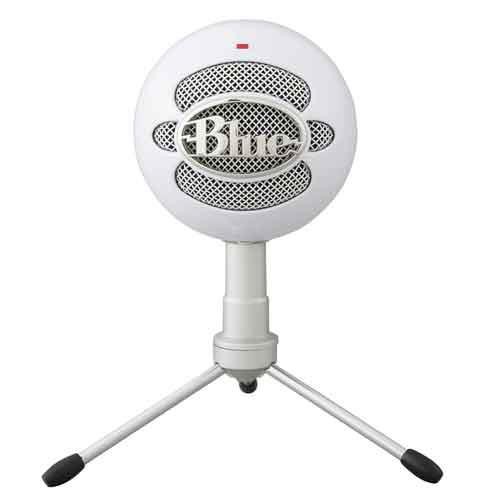 美國Blue Snowball ICE 小雪球麥克風適合擷取人聲、音樂、播客、遊戲等的心型模式隨附三腳桌面支架和 USB 連接線在 Mac 和 PC 上的隨插即用體驗提供白色與黑色款式規格轉換器類型：