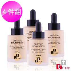 ttmax 輕羽虹光遮瑕精華粉底乳SPF33★★★ 4入組