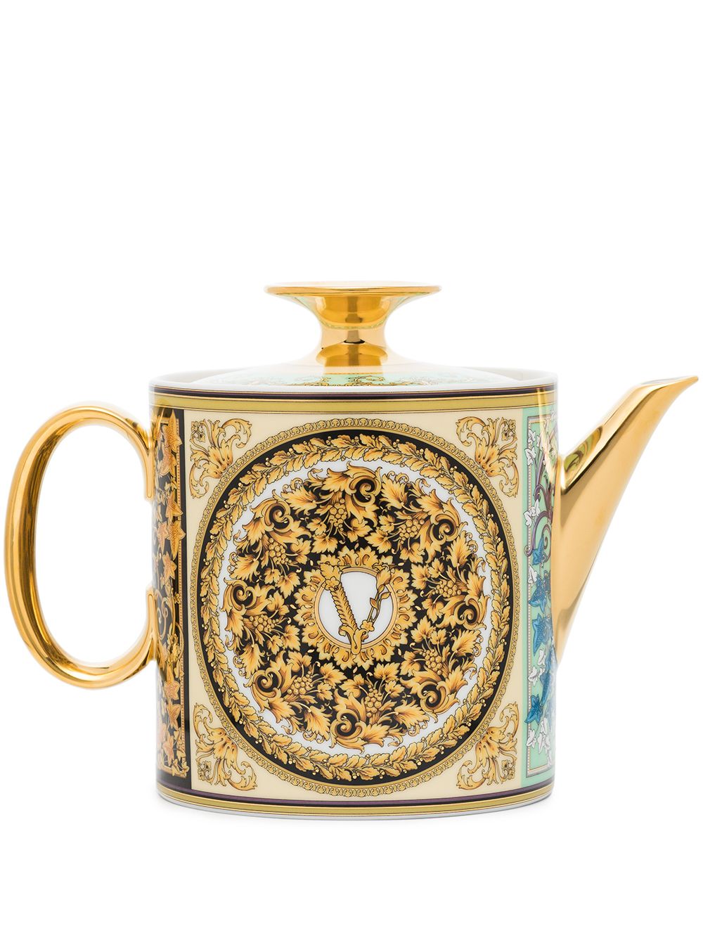Versace Tableware - Barocco Mosaic teapot (.90L) - women - Porcelain - One Size - Gold