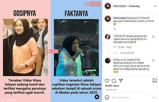 Nissa Sabyan diduga hamil
