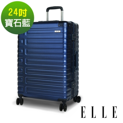 箱體採用100%純PC材質 新式TSA國際海關密碼鎖 記憶回彈手把‧質感更升級 L型固定條‧內層堅固不易損壞 EL3125124-08