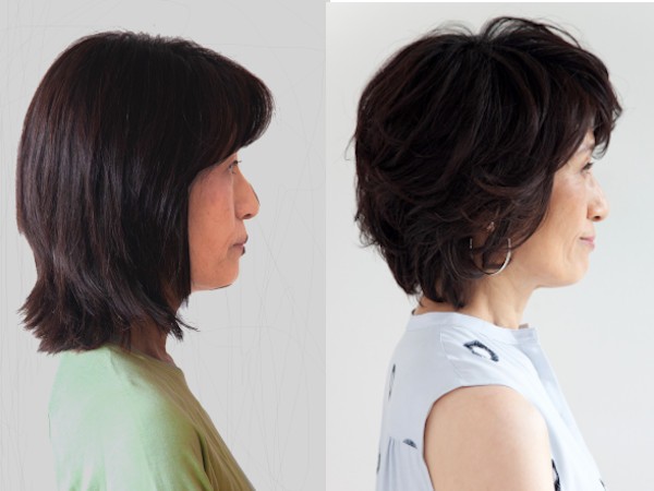 イメチェンビフォーアフター 60代女性がヘアカット メイクで10歳若返る
