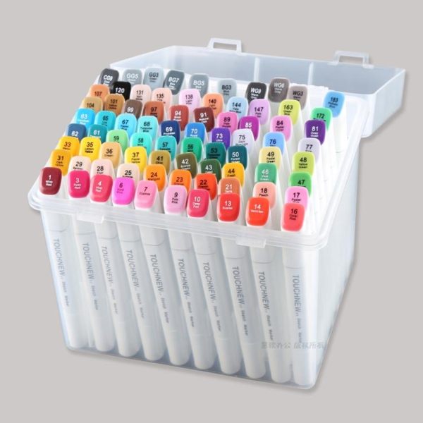 7代TOUCHNEW酒精雙頭油性馬克筆盒裝七代80色手繪設計套裝