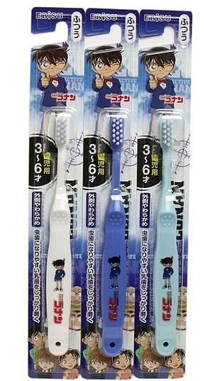 日本品牌【EBISU】名偵探柯南兒童牙刷