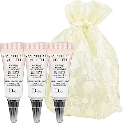 Dior 迪奧 凍妍新肌眼部精華乳(2ml)*3旅行袋組