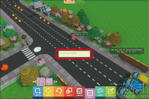 2.接著，點擊畫面中需要插入看版的位置後，輸入提示文字、按下Enter即完成。