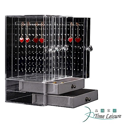簡易分層收納珠寶耳環收納飾品珠寶收納壓克力收納盒擺脫雜亂