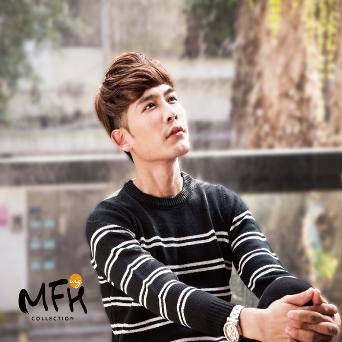 MFH韓系造型髮 人氣NO.1【E084430】古銅咖啡(局部髮片包覆頭頂)附髮旋 時尚潮流加厚款瀏海髮片 男生髮片