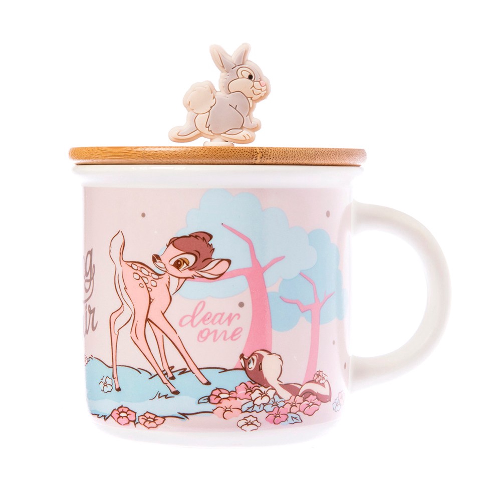 HOLA 迪士尼系列附蓋馬克杯-小鹿斑比 320ML