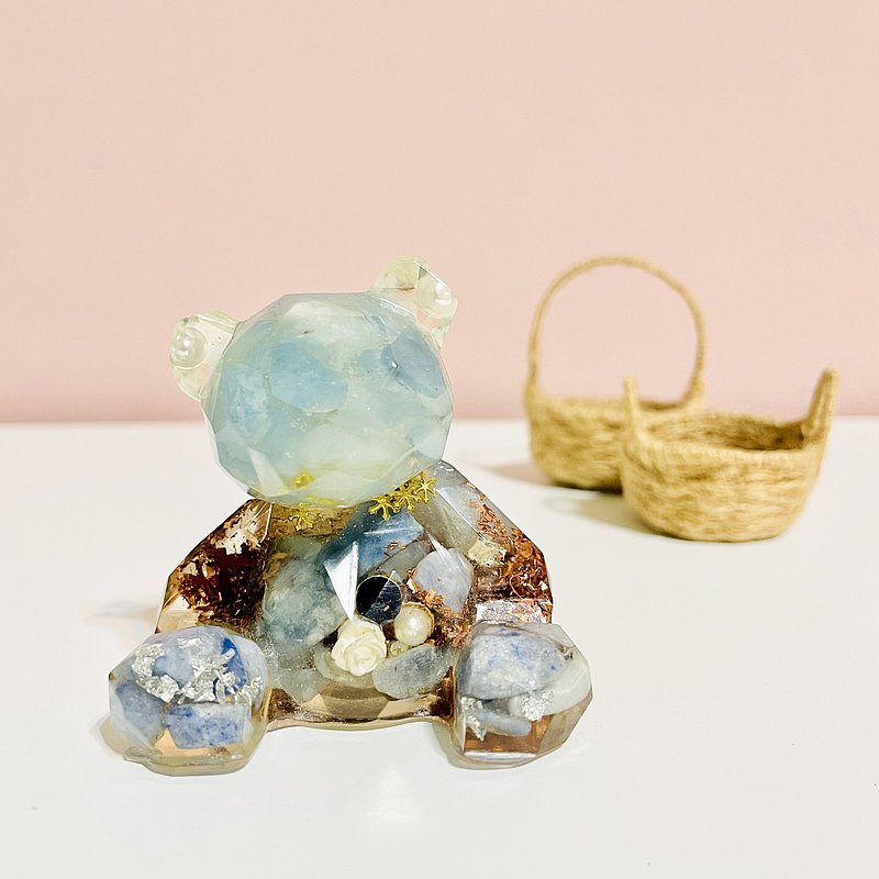 小熊奧剛擺件/療癒/orgonite