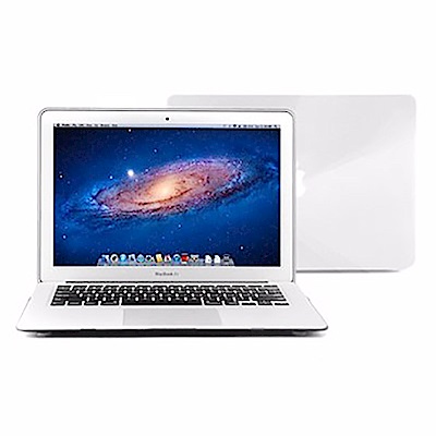 保護MacBook 表面不刮傷透明亮面塑膠保護殼 高雅品質底部散熱孔設計完整包覆，四邊卡榫設計側邊預留孔位