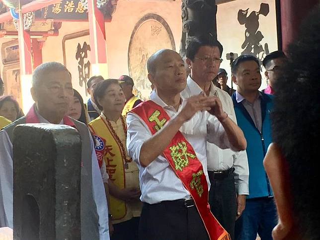 韓國瑜參拜大天后宮 國泰民安要靠我們自己