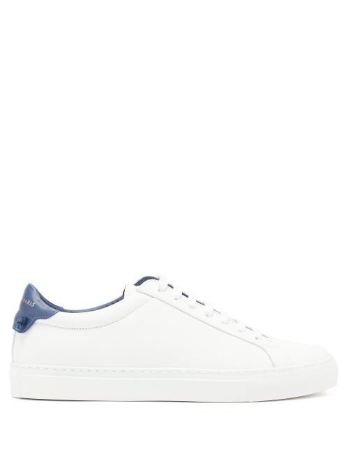Givenchy - Givenchy refreshes the coveted white Urban Street trainers with sleek navy heel tabs for 