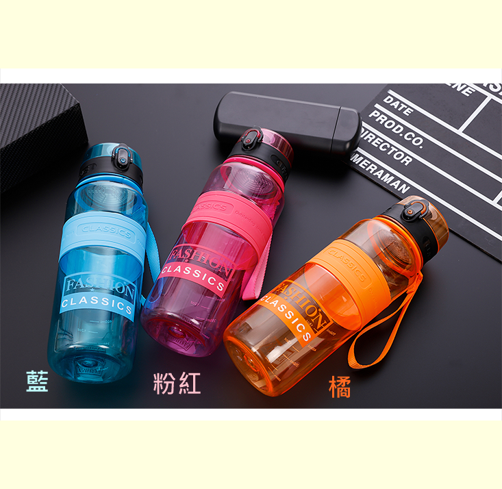 小魚嚴選1000ml大容量彈蓋式水壺