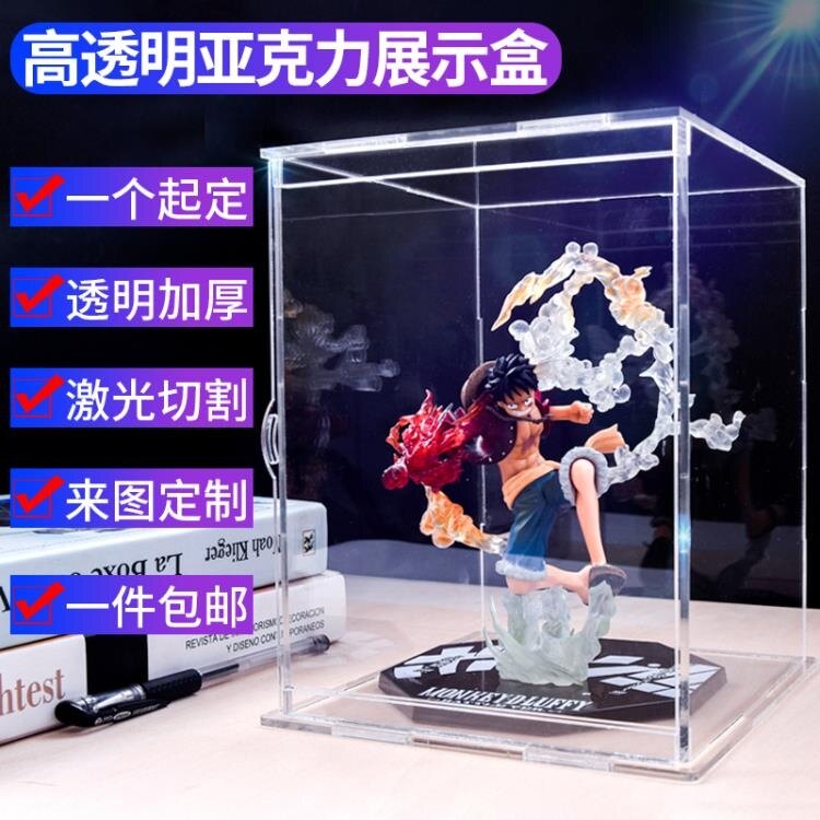 【快速出貨】亞克力高透明推拉門展示盒動漫手辦高達工藝品模型收納防塵盒定制 凱斯頓