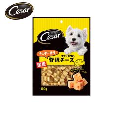 ◎日本點心系列首選|◎|◎品牌:Cesar西莎種類:鮮食/餐包適用階段:全犬體型:全犬主成分:穀類成分:小麥麵粉，大豆粉，小麥蛋白，起司(加工起司，切達起司)，葡萄糖粉，牛脂，乳清蛋白，膠原蛋白，酵母