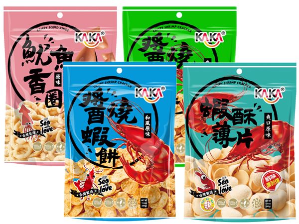 KAKA~魷魚香圈／醬燒蝦餅／蝦酥薄片(40g) 款式可選【D365140】