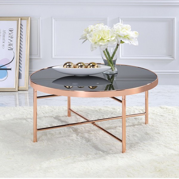 桌,圓桌,邊桌,茶几,玫瑰金,台灣製造,咖啡桌